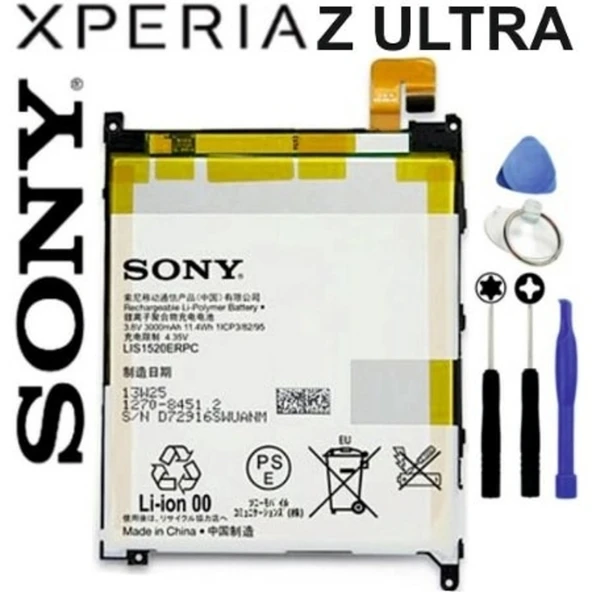 Sony Xperia Z Ultra Xl39H Batarya Pil Lıs1520Erpc ve Tamir Seti ürün görseli
