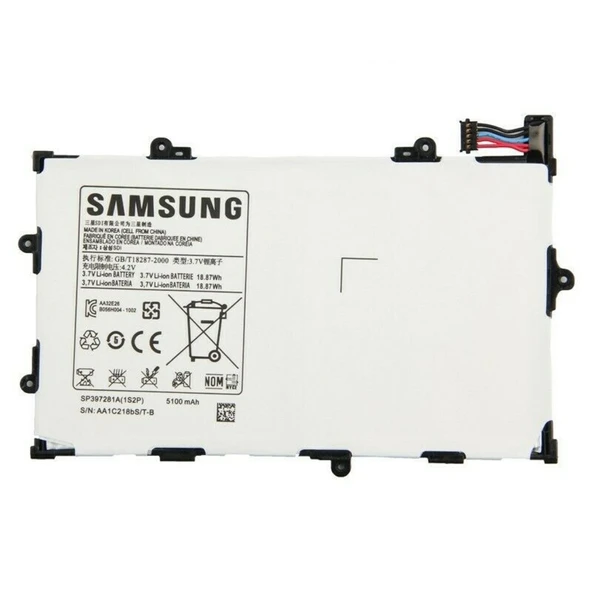 Samsung Tab İ815 P6800 P6810 Pil Batarya Sp397281A ürün görseli