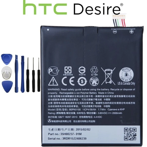 Htc Desire 626G Pil Batarya B0Pkx100 ve Tamir Seti - Resim 2