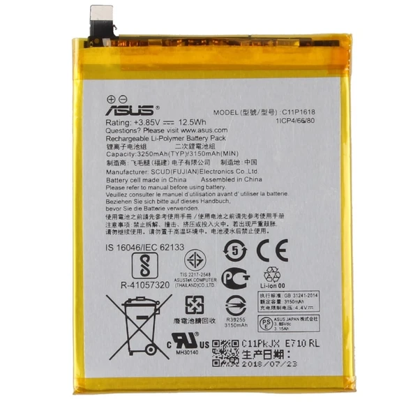 Asus Zenfone 4 Ze554Kl C11P1618 Batarya Pil 3300 Mah ürün görseli