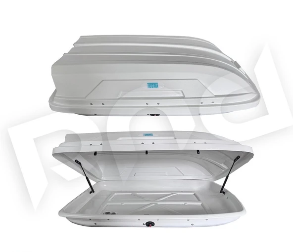 YMTRADE Araç Üstü Port,Tabut Bagaj Beyaz 370 LT