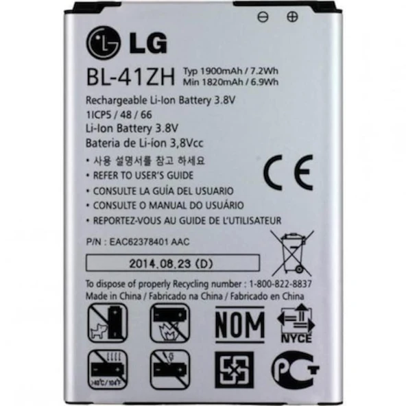 Lg L Fino / Lg Leon Batarya Pil D290 Bl-41Zh - Resim 2