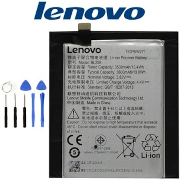 Lenovo Vibe X3 Pil Batarya Bl258 ve Tamir Seti - Resim 2