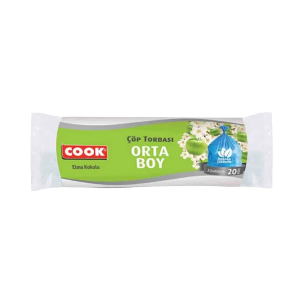 Cook Elma Kokulu Orta Boy Çöp Poşeti 15'li