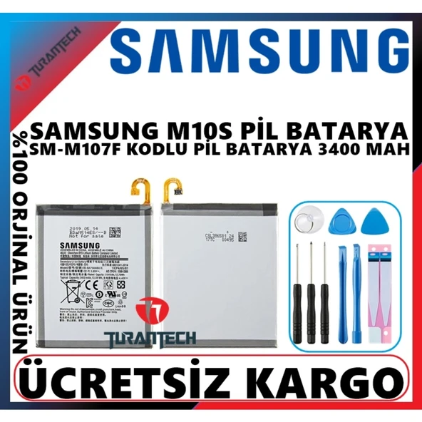 Samsung Galaxy M10S Pil Batarya Sm-M107F - Resim 2
