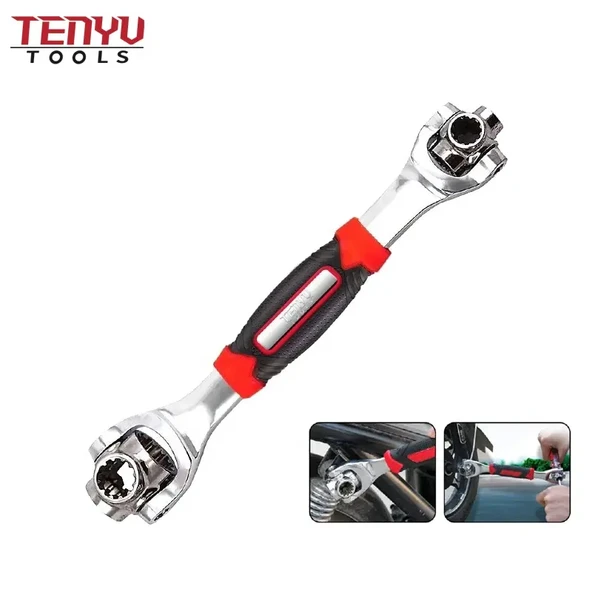 Çok Fonksiyonlu Anahtar Lokma Seti Çift Başlı 360 Derece Dönebilen KafaOynar Başlı - 7
