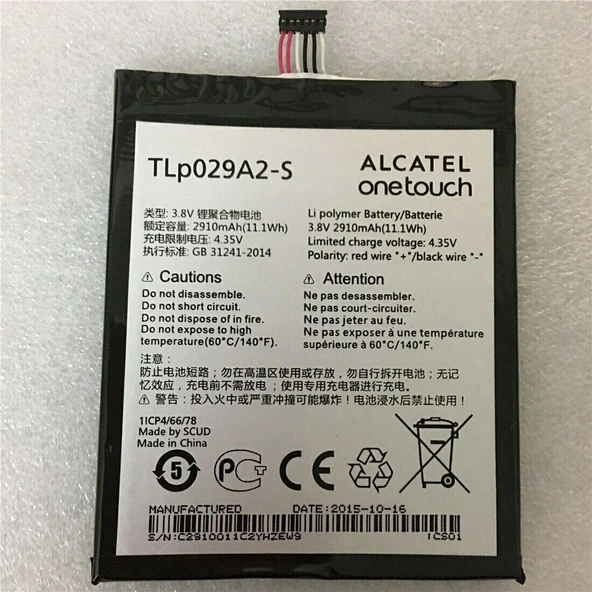 Alcatel One Touch Pop 3-3.5 Pil Batarya Tlp029Aj ürün görseli