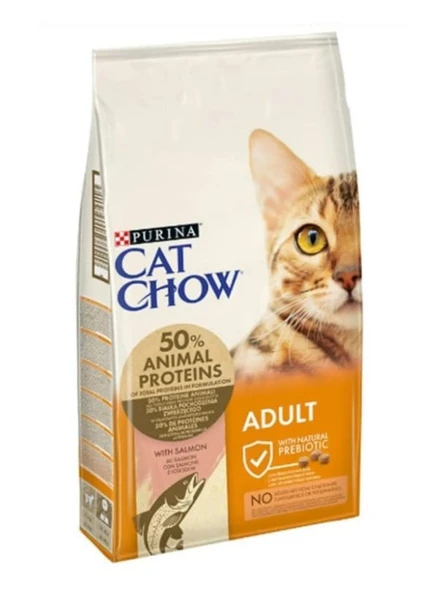 Cat Chow Somonlu Yetişkin Kedi Maması 3 KG Açık Mama - 1