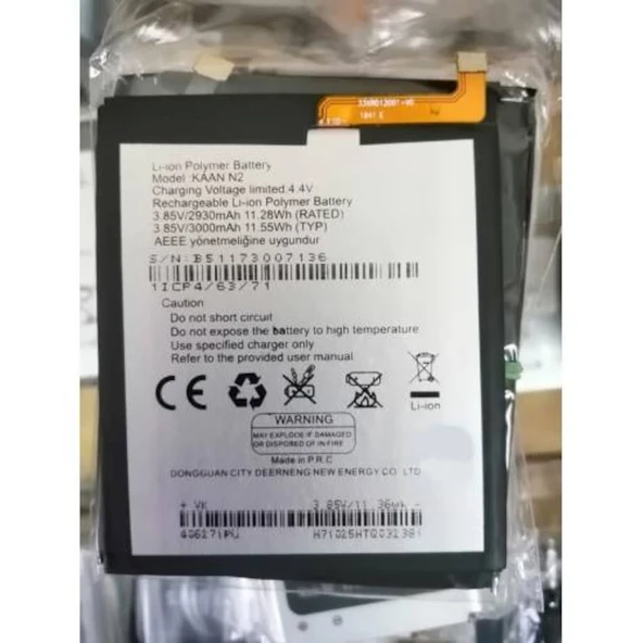 Kaan N2 Batarya Li-Polymer Pil 3000Mah ürün görseli