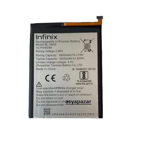 Infinix Hot 7/ Hot Pro Pil Batarya Bl-39Kx Hot7 Pil Batarya ürün görseli