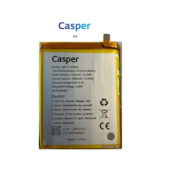 Casper G3 Pil Batarya 3180 Mah Lbp13180049 ürün görseli