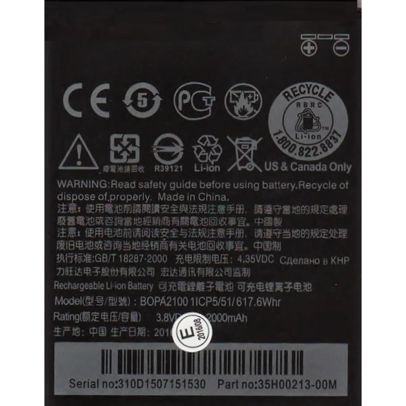 Htc Desire 310 Bopa2100 Batarya Pil - Resim 2