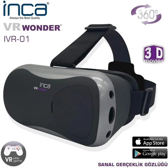 INCA Wonder IVR-01 VR Sanal Gerçeklik Gözlüğü