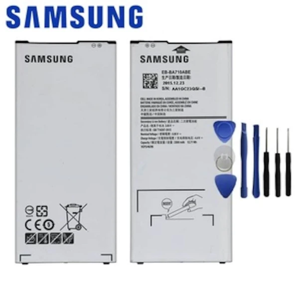 Samsung A7 A710 Pil Batarya Eb-Ba710Abe ve Tamir Seti - Resim 2