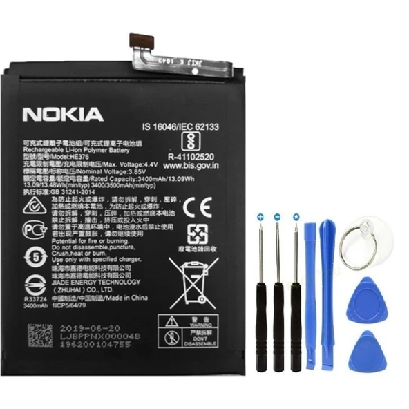 Nokia 3.1 Plus Batarya Pil He376 + Tamir Seti ürün görseli