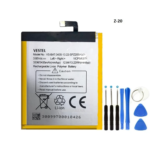 Vestel Venüs Z20 Batarya Pil ve Tamir Seti Bat-3435 ürün görseli