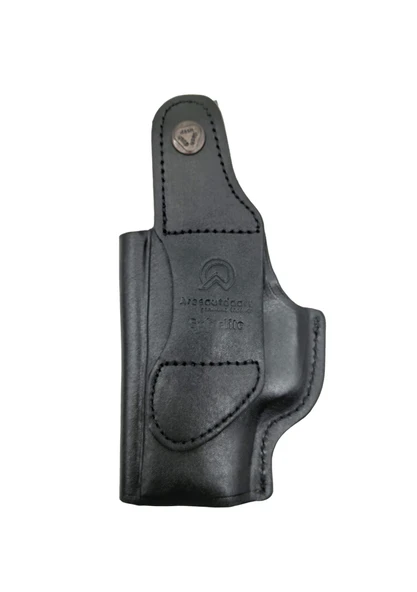 Canik TP9 SUB Elite Uyumlu Kemer İçi Gerçek Deri Siyah Metal Maşalı Silah Kılıfı