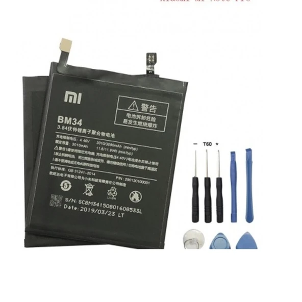 Xiaomi Mi Note Pro Batarya Pil ve Tamir Seti Bm34 ürün görseli