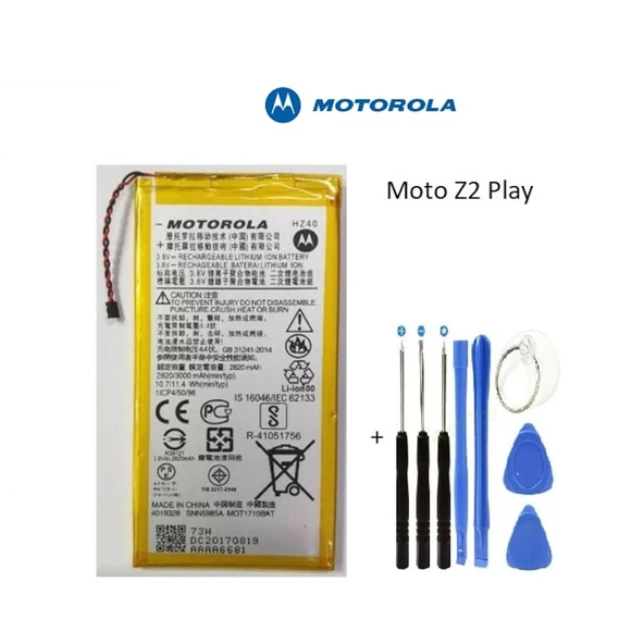 Motorola Z2 Play Xt1709 Xt1710 Hz40 Batarya Pil ve Tamir Seti ürün görseli