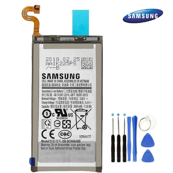 Samsung S9 G960 Eb-Bg960Abe Batarya Pil ve Tamir Set Servis ürün görseli
