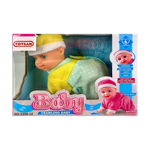Pilli Emekleyen Sesli Bebek - 2