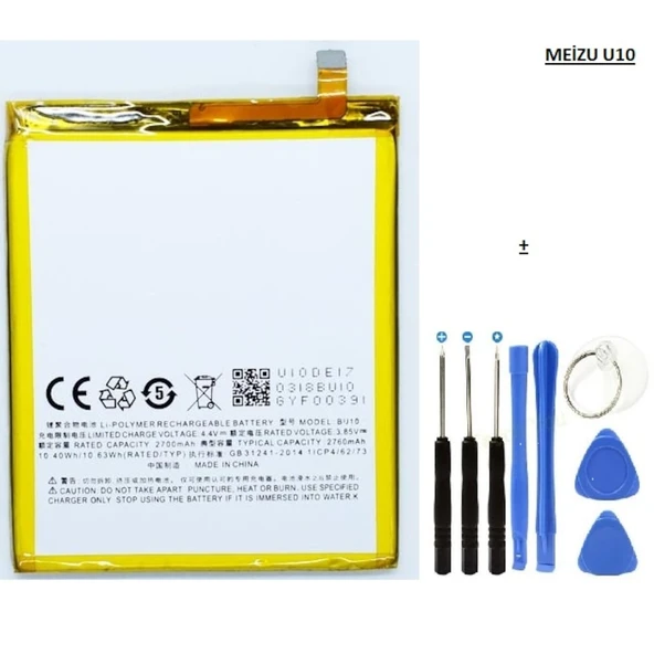 Meizu U10 Pil Batarya Bu10 ve Tamir Seti ürün görseli