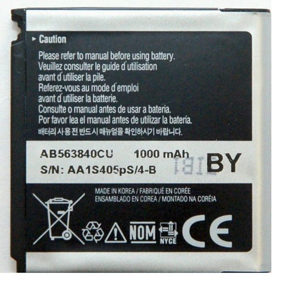Samsung M8800 F490 F700 Pil Batarya AB563840cu BY ürün görseli