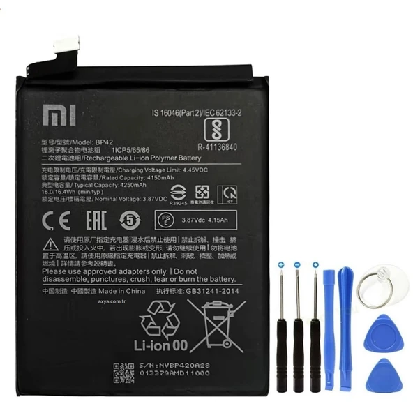 Xiaomi Mİ 11 Lite Pil Batarya BP42 ve Tamir Seti