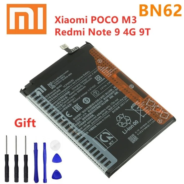 Redmi 9t Pil Batarya Bn62 + Tamir Seti ürün görseli