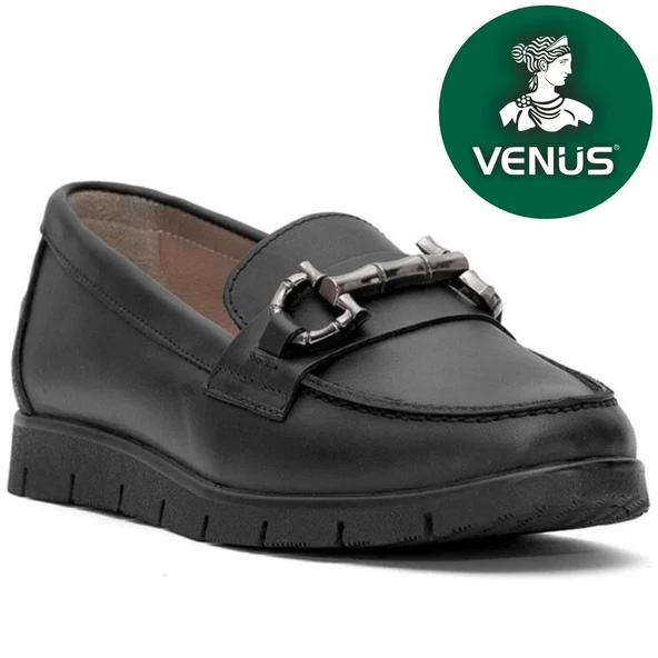 Venüs Agev Hakiki Deri Ortopedik Kadın Casual Babet Ayakkabı - Resim 7