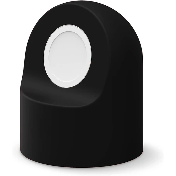 Apple Watch Uyumlu Silikon Akıllı Saat Şarj Standı  Siyah - 4