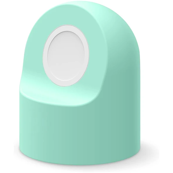 Apple Watch Uyumlu Silikon Akıllı Saat Şarj Standı  Mint - Resim 4