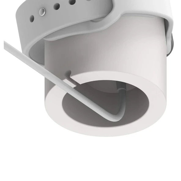 Apple Watch Uyumlu Silikon Akıllı Saat Şarj Standı  Beyaz - 5
