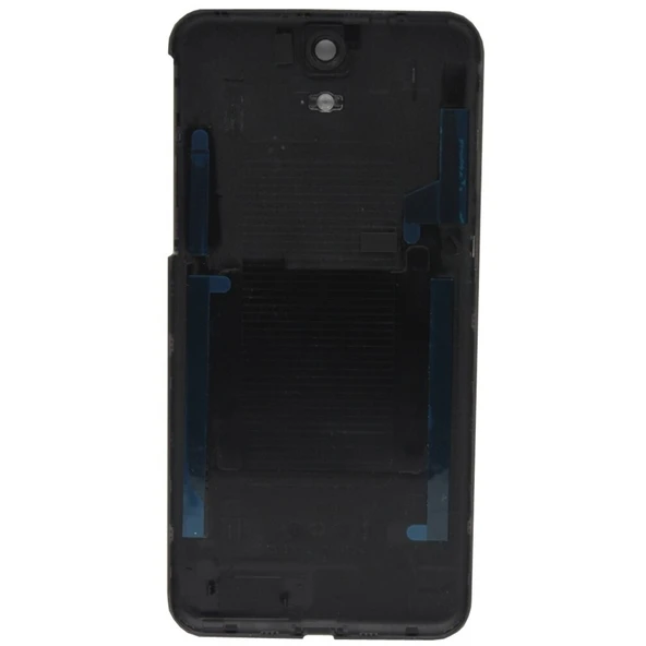 Htc One E9 Arka Kapak Yapışkanlı Pil Batarya Kapağı - Siyah - Resim 3