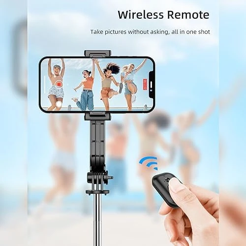 C01 Çok Amaçlı Selfie Çubuğu Masa Üstü Tripod Kumandalı Selfie 360 Derece Dönebilir 107 Cm - 2