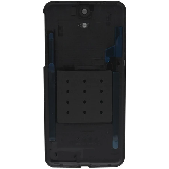 Htc One E9 Arka Kapak Yapışkanlı Pil Batarya Kapağı - Siyah - Resim 5
