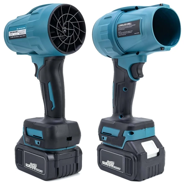 Prohummer PH280 Kömürsüz Çift Akülü Hava Üfleme Makinesi 36v 5ah (Mavi) - 3