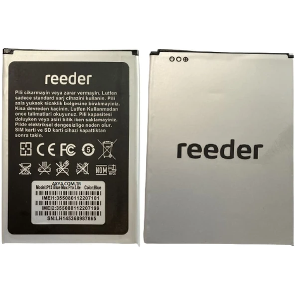 Reeder P13 Blue Max Pro Lite 2022 Pil Batarya 5000 Mah - Resim 2