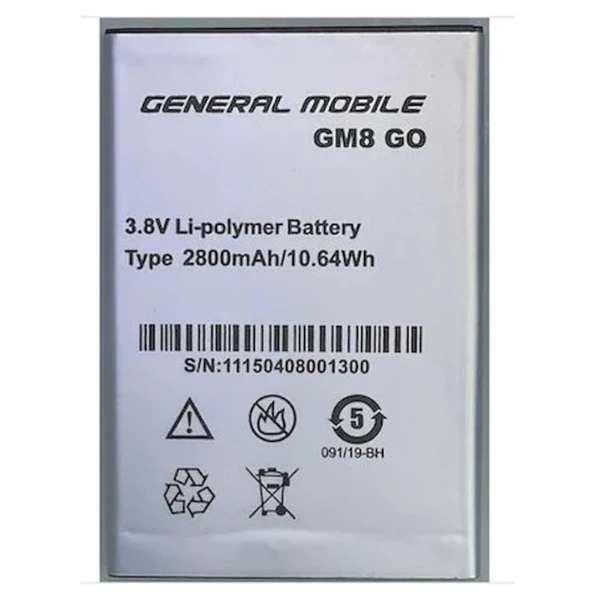 General Mobile Gm8 Go Pil Batarya ürün görseli