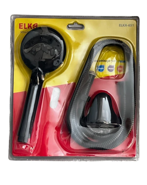 Elka Duş Takımı Seti Siyah Lüks 6 Fonksiyonlu ürün görseli