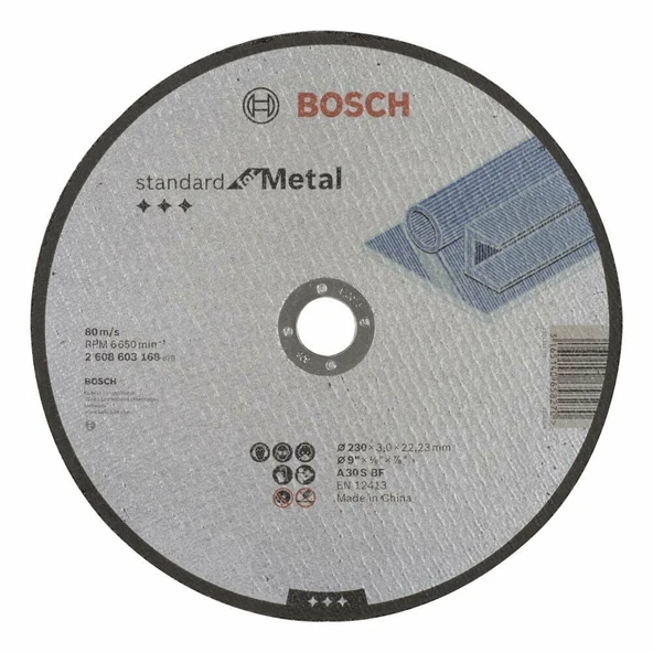 Bosch Standart Metal Kesici Taş 230x3,0x22.23 - 1