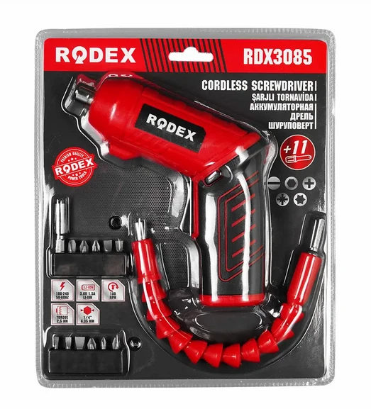 Rodex RDX3085 Akülü Şarjlı Vidalama Matkap 3,6V 1.5Ah - 6