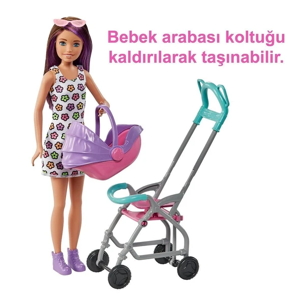 Gxt34 Mor Saçlı Skipper Bebek Bakıcısı  Ve Oyun Seti - 3