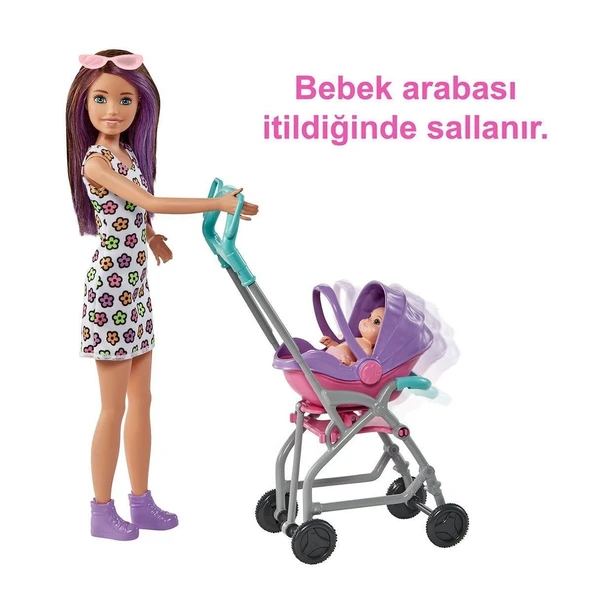 Gxt34 Mor Saçlı Skipper Bebek Bakıcısı  Ve Oyun Seti - 4