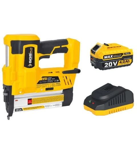 SGS Akülü Şarjlı Zımba ve Çivi Tabanca Seti 20V 1x4.0Ah ürün görseli 1