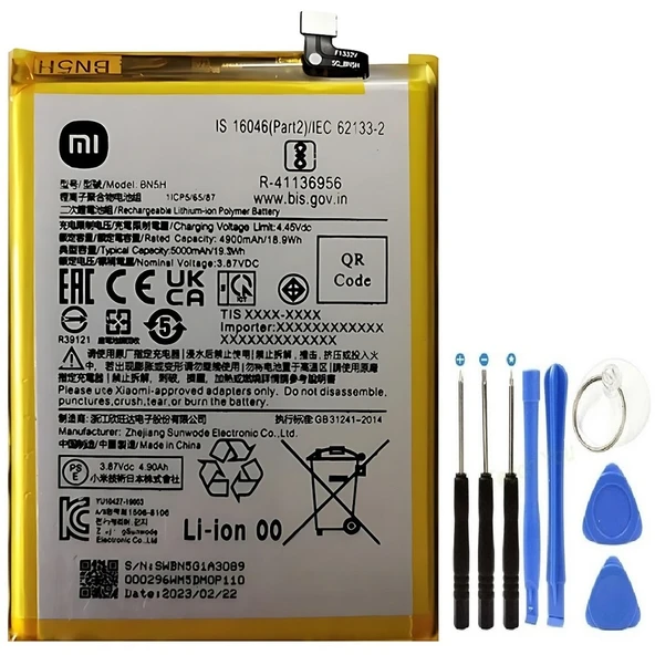 Xiaomi Poco M4 5g Pil Batarya Bn5h 5000 Mah+tamir Seti ürün görseli