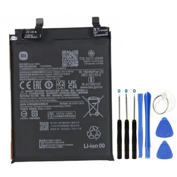 Xioami Mi 12t Pro Pil Batarya Bm5j 5000 Mah+tamir Set ürün görseli