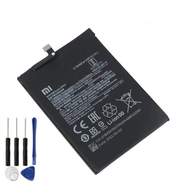 Xiaomi Redmi Note 9 Pro Pil Batarya Bn52 + Tamir Set
