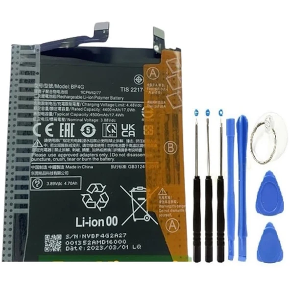 Xiaomi Mi 13 Pil Batarya Bp4g + Tamir Set 4500 Mah ürün görseli