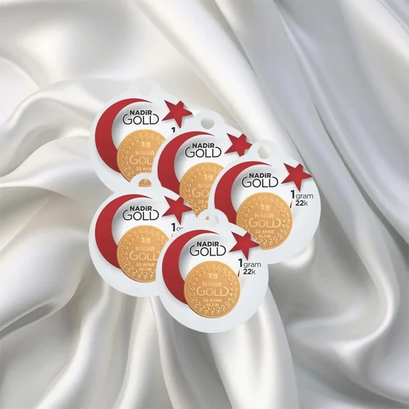 5 Adet 1 Gr 22 Ayar Nadir Gram Altın